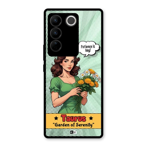 Peaceful Taurus Glass Back Case for Vivo V27