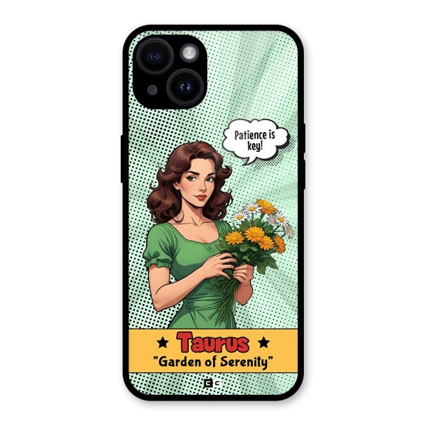 Peaceful Taurus Glass Back Case for iPhone 14