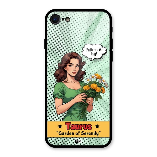 Peaceful Taurus Glass Back Case for iPhone SE 2022