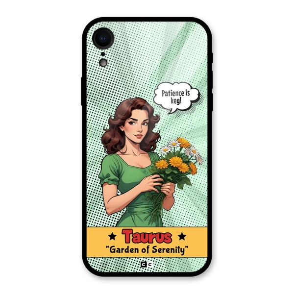 Peaceful Taurus Glass Back Case for iPhone XR
