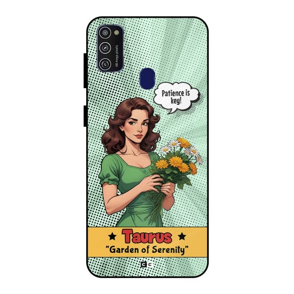 Peaceful Taurus Metal Back Case for Galaxy M30s