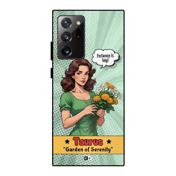 Peaceful Taurus Metal Back Case for Galaxy Note 20 Ultra