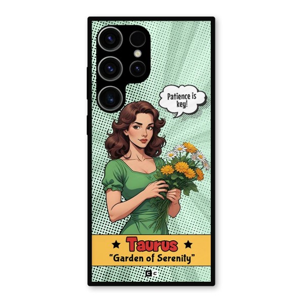 Peaceful Taurus Metal Back Case for Galaxy S23 Ultra