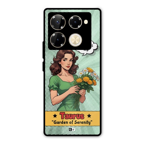 Peaceful Taurus Metal Back Case for Infinix Note 40 Pro Plus