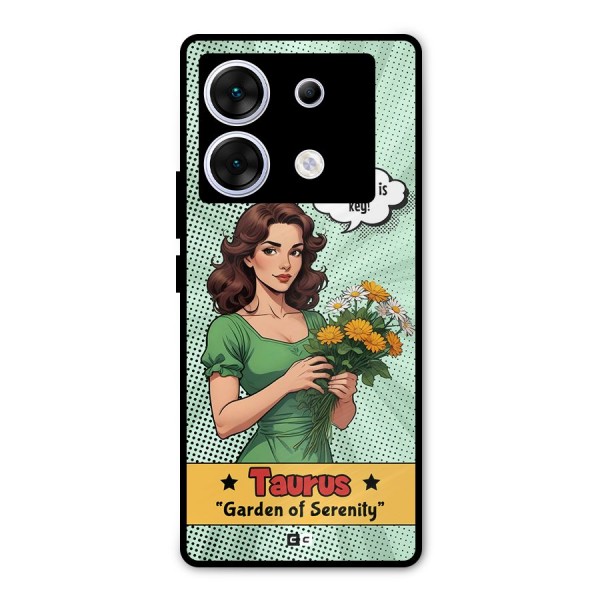 Peaceful Taurus Metal Back Case for Infinix Zero 30 5G