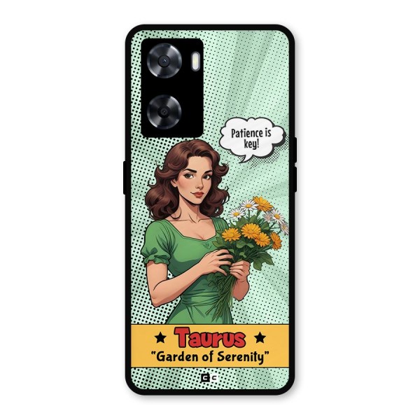 Peaceful Taurus Metal Back Case for Oppo A57 2022