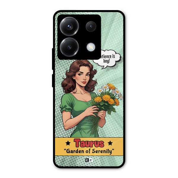 Peaceful Taurus Metal Back Case for Poco X6