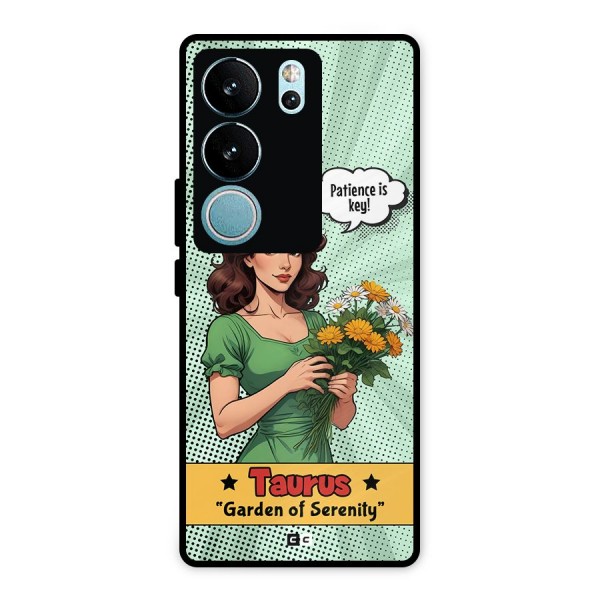 Peaceful Taurus Metal Back Case for Vivo V29