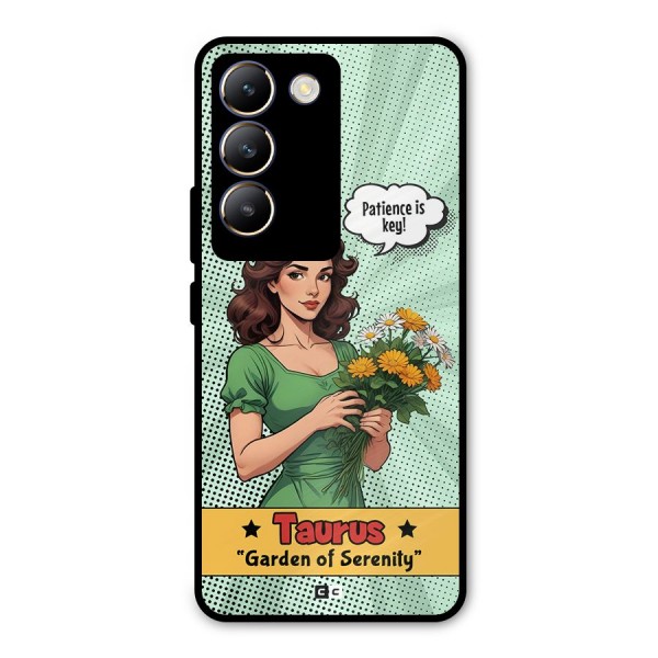 Peaceful Taurus Metal Back Case for Vivo Y200e
