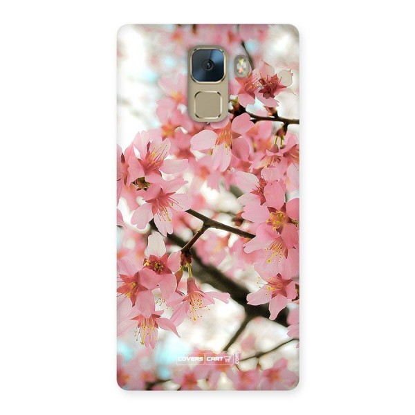Peach Floral Back Case for Huawei Honor 7