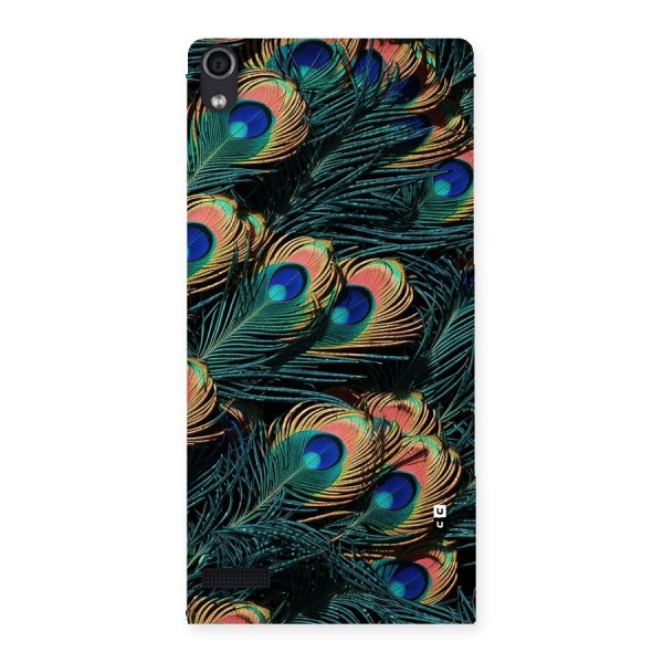 Peacock Feather Art Back Case for Ascend P6