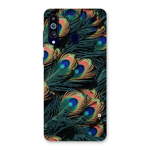 Peacock Feather Art Back Case for Galaxy A60