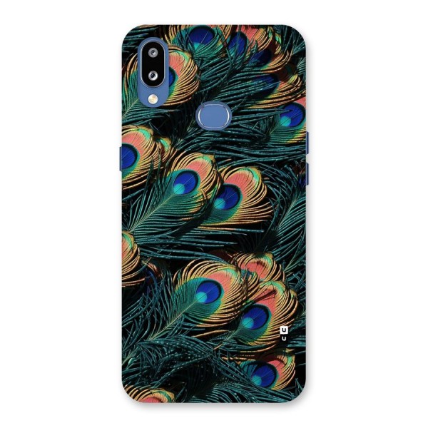 Peacock Feather Art Back Case for Galaxy M01s