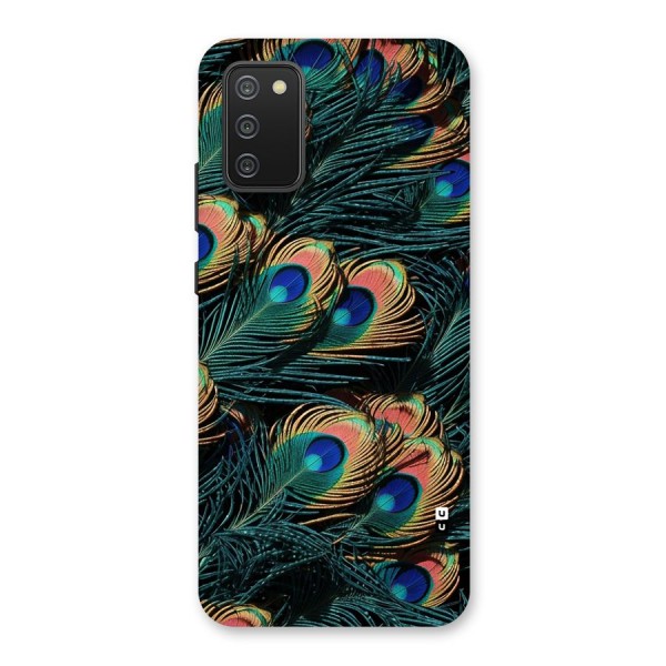 Peacock Feather Art Back Case for Galaxy M02s