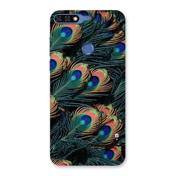 Peacock Feather Art Back Case for Honor 7C