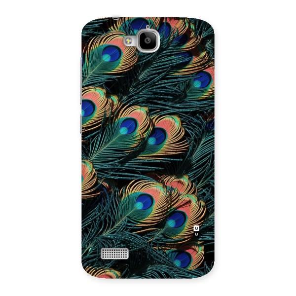 Peacock Feather Art Back Case for Honor Holly