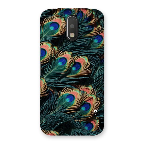 Peacock Feather Art Back Case for Moto G4 Plus