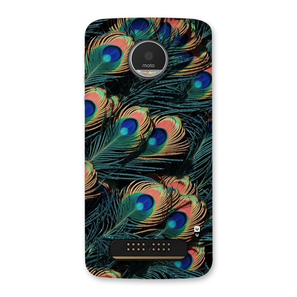 Peacock Feather Art Back Case for Moto Z Play