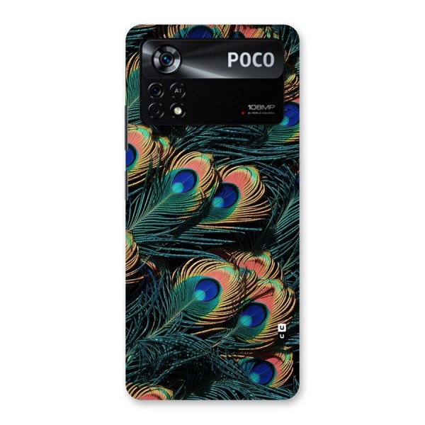 Peacock Feather Art Back Case for Poco X4 Pro 5G
