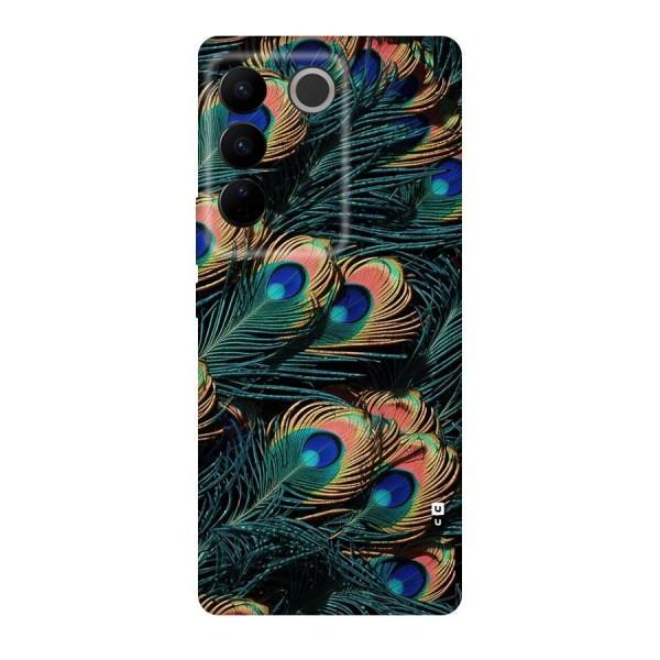 Peacock Feather Art Back Case for Vivo V27