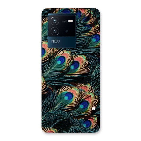 Peacock Feather Art Back Case for Vivo iQOO Neo 6 5G