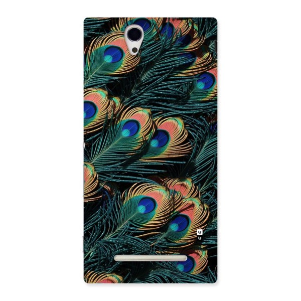 Peacock Feather Art Back Case for Xperia C3