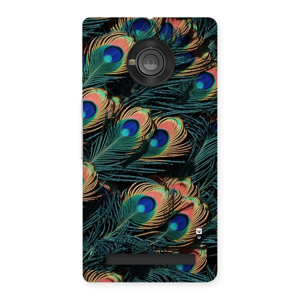 Peacock Feather Art Back Case for Yuphoria