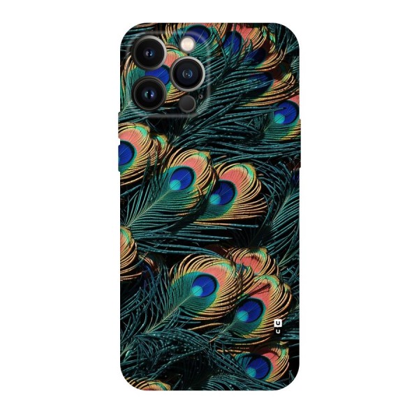 Peacock Feather Art Back Case for iPhone 13 Pro Max
