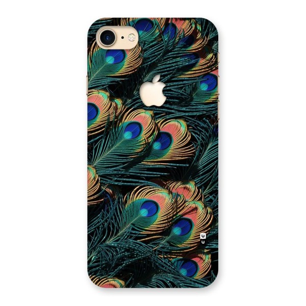 Peacock Feather Art Back Case for iPhone 7 Apple Cut