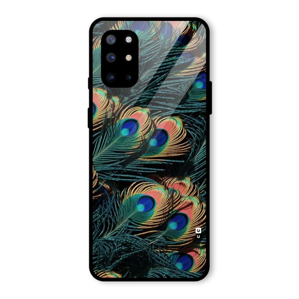 Peacock Feather Art Glass Back Case for OnePlus 8T
