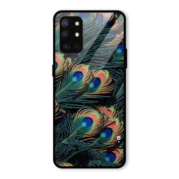 Peacock Feather Art Glass Back Case for OnePlus 9R