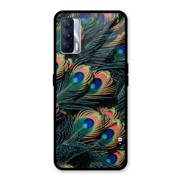 Peacock Feather Art Glass Back Case for Realme X7