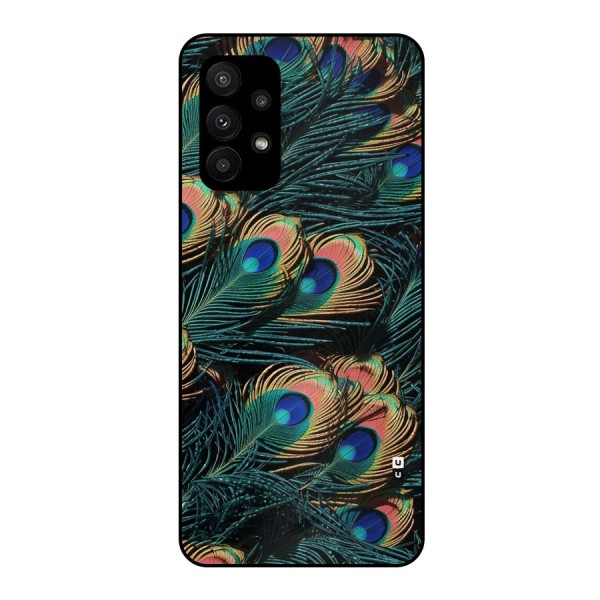 Peacock Feather Art Metal Back Case for Galaxy A23