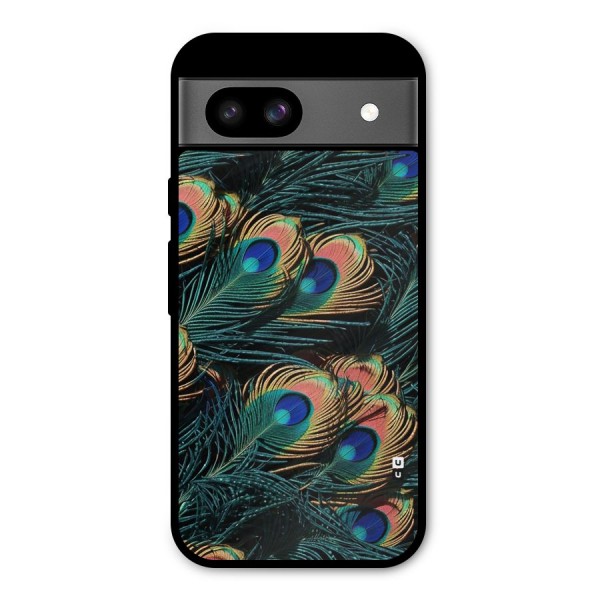 Peacock Feather Art Metal Back Case for Google Pixel 8a