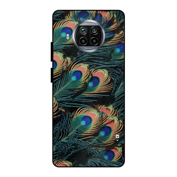 Peacock Feather Art Metal Back Case for Mi 10i