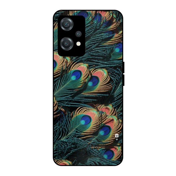 Peacock Feather Art Metal Back Case for OnePlus Nord CE 2 Lite 5G