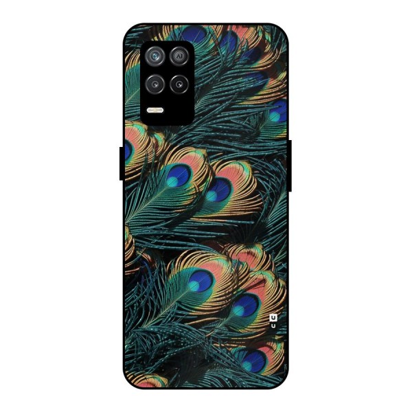 Peacock Feather Art Metal Back Case for Realme 9 5G