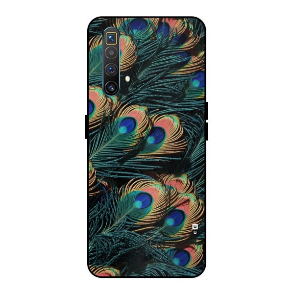 Peacock Feather Art Metal Back Case for Realme X3 SuperZoom