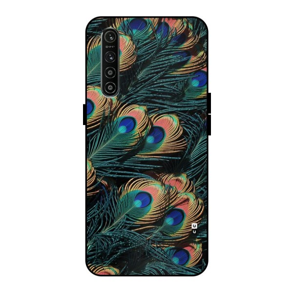 Peacock Feather Art Metal Back Case for Realme XT