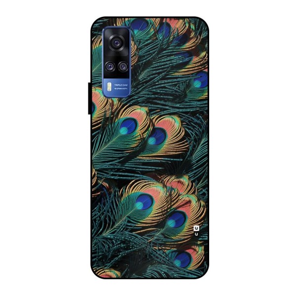 Peacock Feather Art Metal Back Case for Vivo Y51