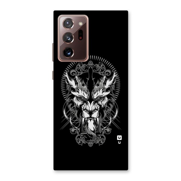 Pencil Art Lion Illustration Back Case for Galaxy Note 20 Ultra