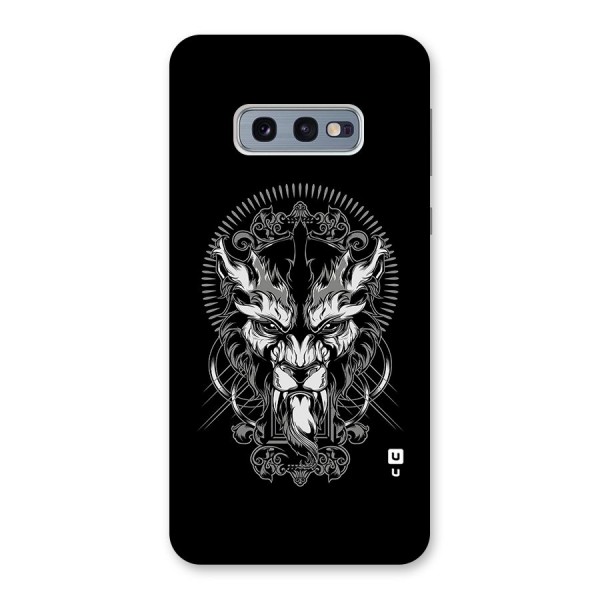 Pencil Art Lion Illustration Back Case for Galaxy S10e