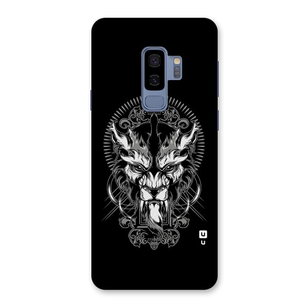 Pencil Art Lion Illustration Back Case for Galaxy S9 Plus