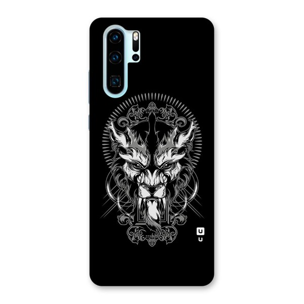 Pencil Art Lion Illustration Back Case for Huawei P30 Pro