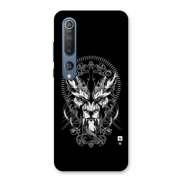 Pencil Art Lion Illustration Back Case for Mi 10