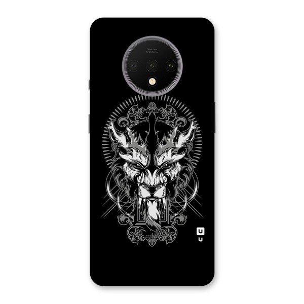 Pencil Art Lion Illustration Back Case for OnePlus 7T