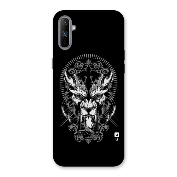 Pencil Art Lion Illustration Back Case for Realme C3