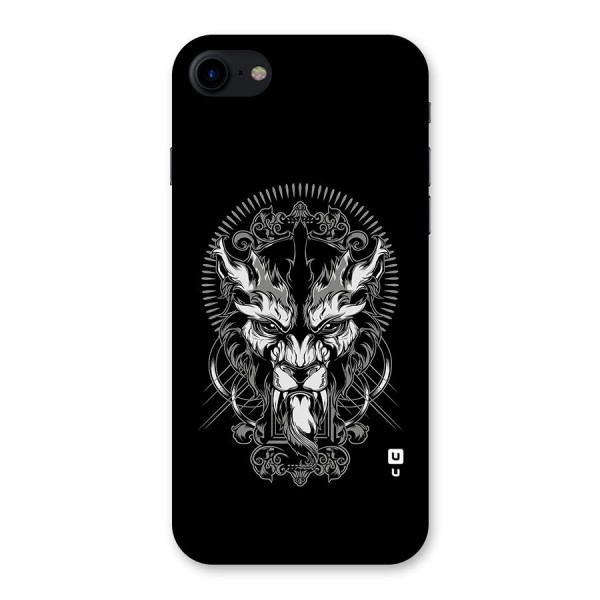 Pencil Art Lion Illustration Back Case for iPhone SE 2020