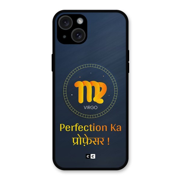 Perfect Virgo Metal Back Case for iPhone 15 Plus
