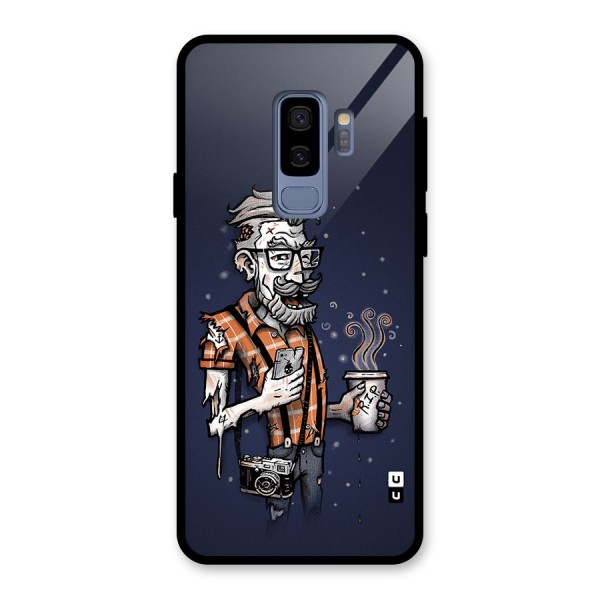 Photographer illustration Glass Back Case for Galaxy S9 Plus